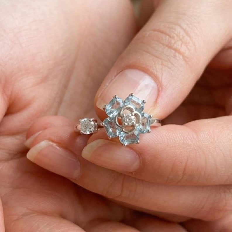Frosted Blossom Charm