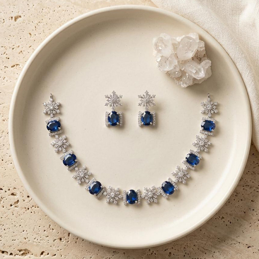 Elegant Sapphire Bloom