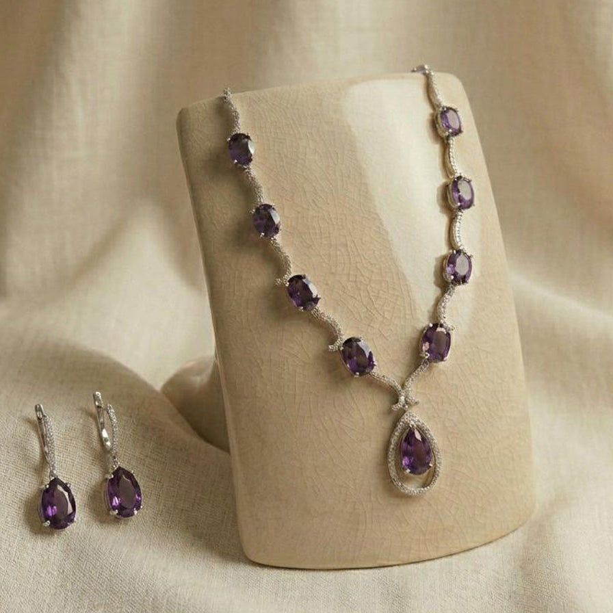 Purple Crystal Elegance