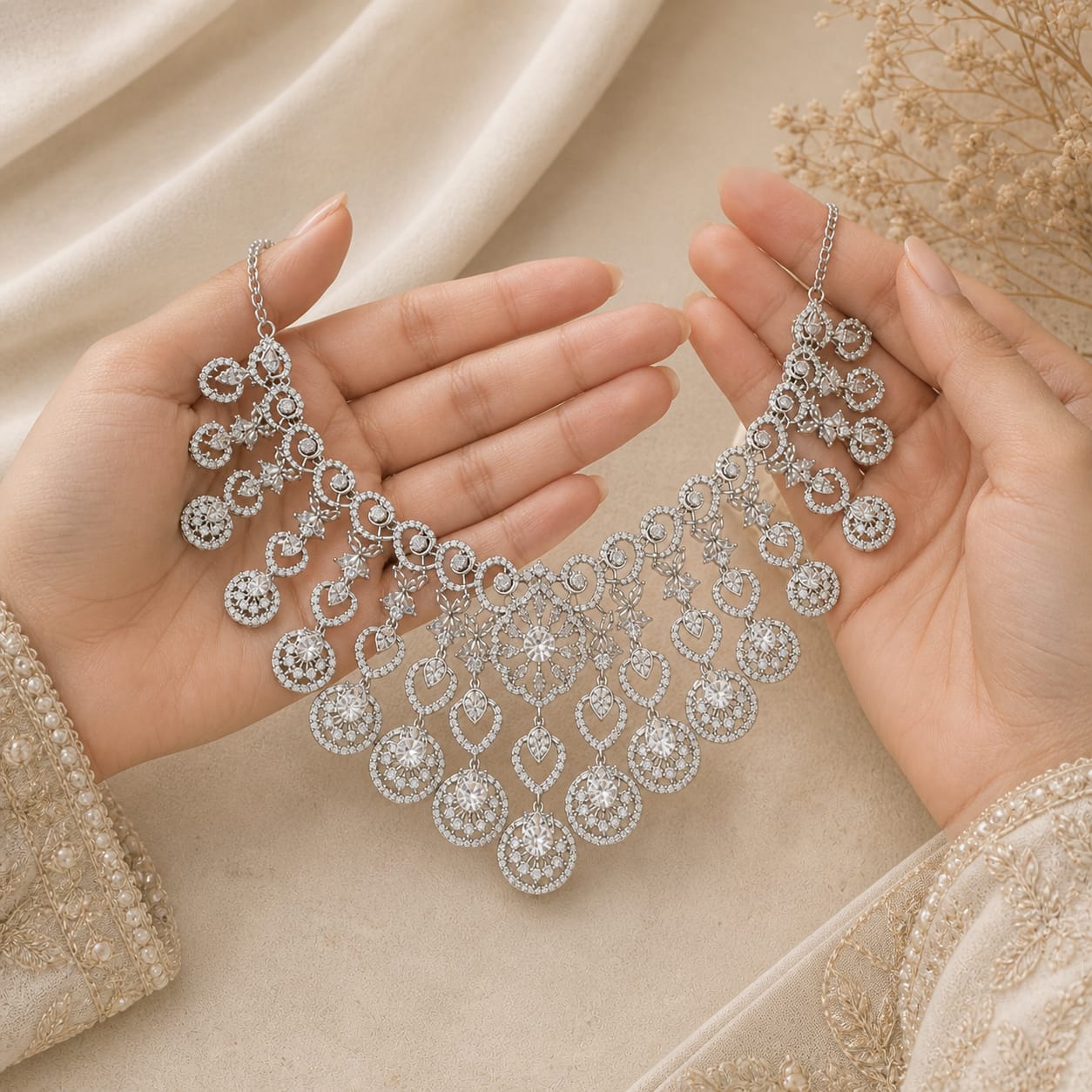 Silver Veil Charm