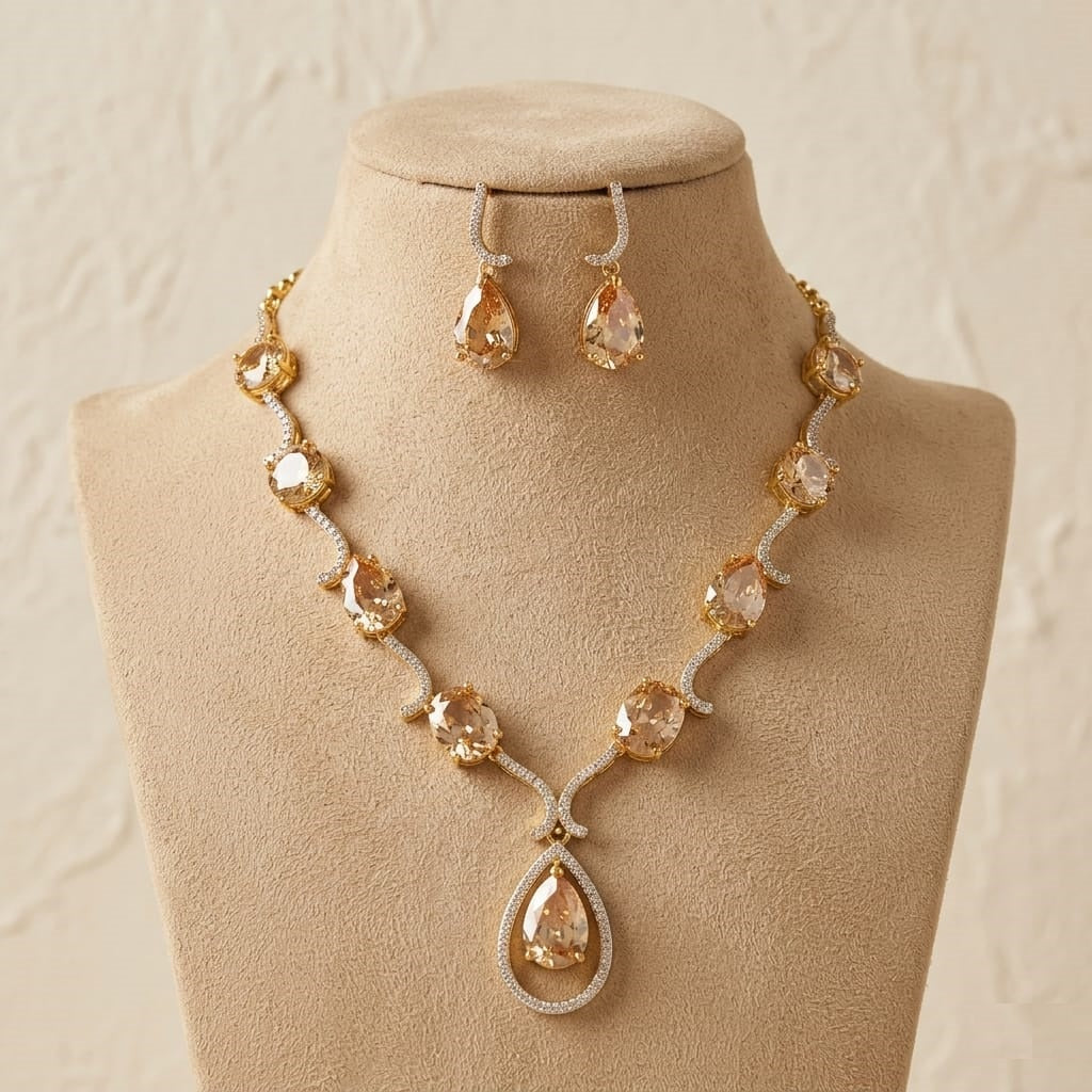Champagne Teardrop Zircon