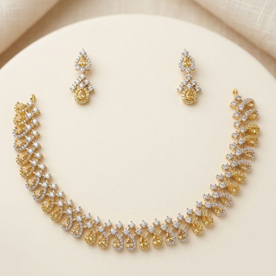 Radiant Gold Teardrop