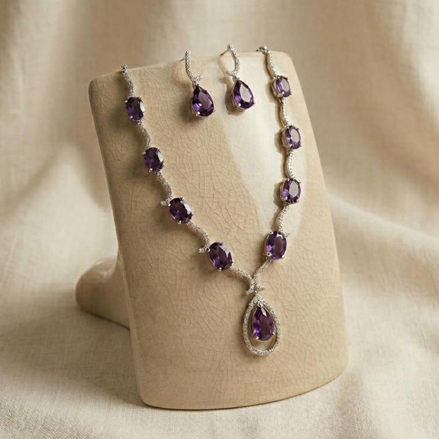 Purple Crystal Elegance