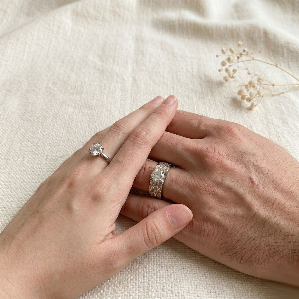 Eternal Bond Gleam - Couple Ring