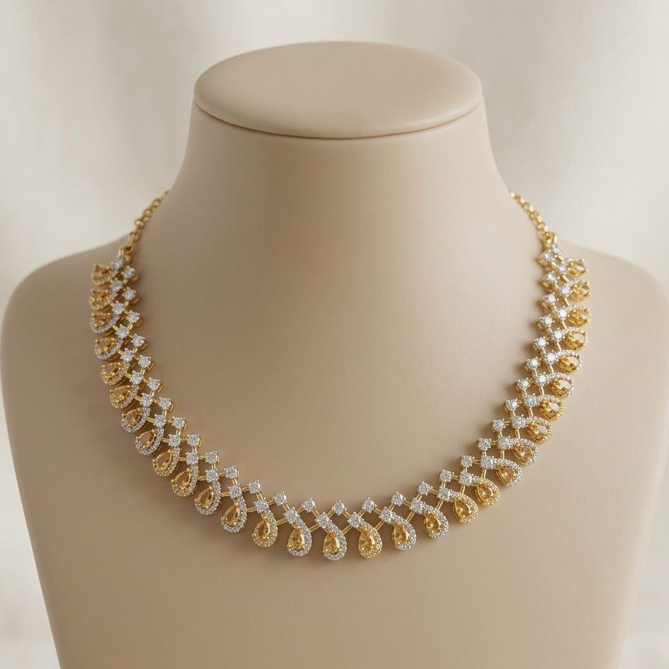 Radiant Gold Teardrop